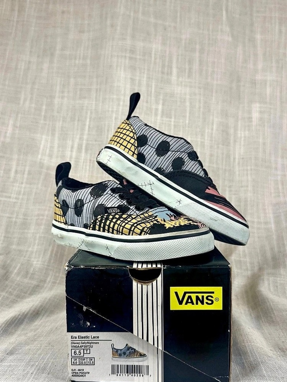 Vans Elastic Lace Disney The Nightmare Before Christmas Sally Toddler Sally size